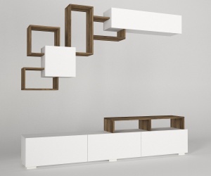 Comoda TV, Sharp Line, UnicUtil, Alb-Maro - Img 6