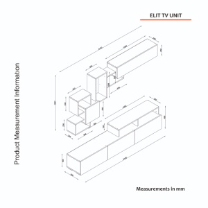 Comoda TV, Sharp Line, UnicUtil, Alb-Maro - Img 2
