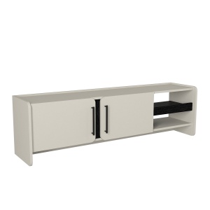 Comoda TV, Simple Form, UnicUtil, Crem-Negru - Img 8