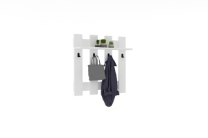 Cuier Elegant, Pure Craft, UnicUtil, 70 x 70 x 18 cm, Alb - Img 6