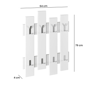 Cuier Elegant, Simple Form, UnicUtil, 64 x 79 x 4 cm, Alb - Img 5
