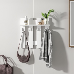 Cuier, Raft perete, Urban Loft, UnicUtil, 57 x 59 x 18 cm, Alb - Img 1