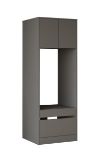 Dulap de baie pentru uscator UnicUtil cu sertar Antracit 65 x 60 x 180 cm - Img 4