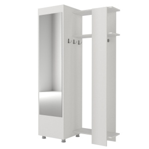 Dulap Hol, Flex Mirror, UnicUtil, 105 x 46.8 x 185 cm, Alb - Img 6