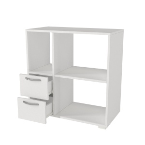 Dulap Organizator Bucatarie, Microwave Stand, UnicUtil, 80 x 40 x 83 cm, Alb, UUORG10 - Img 6
