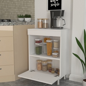 Dulap Organizator pentru Bucatarie, Compact Serve, UnicUtil, 60 x 35.5 x 86.3 cm, Alb, UUORG29 - Img 3