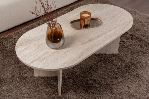 Masa de cafea, Modern Touch, UnicUtil, 119 x 60 x 40 cm, Crem - Img 3