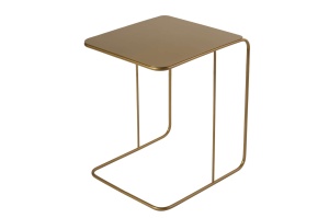 Masă laterală, Shb 011, UnicUtil, Auriu, 47 x 46 x 57 cm, 100% METAL - Img 3