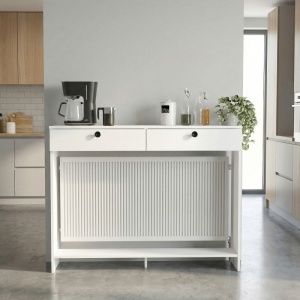 Mască radiator, Opelya Coffee Corner, UnicUtil, Alb, 130 cm - Img 7