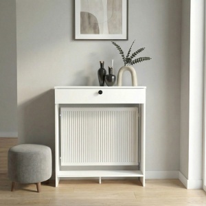 Mască radiator, Opelya Coffee Corner, UnicUtil, Alb, 90 cm - Img 5