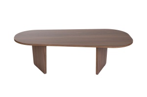 Măsuţă de cafea, Ovalis Walnut, UnicUtil, Nuc, Lățime: 130 cm, Înălțime: 40 cm, Adâncime: 65 cm - Img 7
