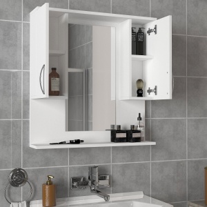 Organizator Baie, Modern Utility, UnicUtil, 80 x 14.5 x 83 cm, Alb, UUORG06 - Img 3