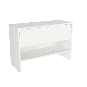 Pantofar Clementine din pal melaminat alb, design modern pentru depozitarea încălțămintei, 90 x 35 x 61.9 cm - Img 10