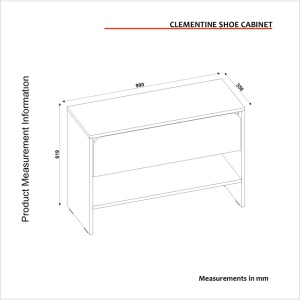 Pantofar Clementine din pal melaminat alb, design modern pentru depozitarea încălțămintei, 90 x 35 x 61.9 cm - Img 2
