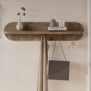 Raft de perete Bronz Patara 60x11x14 cm, PAL melaminat, Novion 2, UnicUtilY