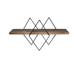 Raft perete, Smart Design, UnicUtil, 41 x 32 x 15 cm, Nuc Negru - Img 7