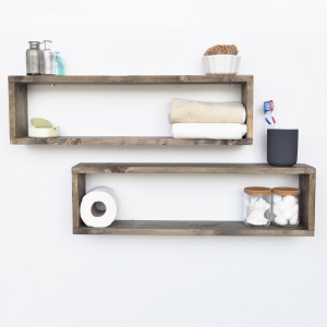 Rafturi perete, Rustic Form, UnicUtil, 70 x 20 x 12 cm, Nuc - Img 3