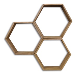 Rafturi perete, Timber Strength, UnicUtil, 40 x 40 x 10 cm, Nuc - Img 2