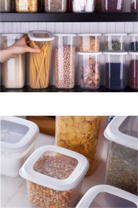 Set 18 recipiente alimentare , UnicUtil, Durable Versatile, Alb - Img 3
