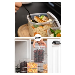 Set 18 recipiente alimentare , UnicUtil, Sturdy Elegant, Alb - Img 2