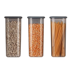 Set 3 recipiente alimentare , UnicUtil, Lightweight Durable, Antracit - Img 1