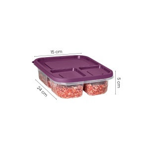 Set 4 caserole plastic , UnicUtil, Modern Elegant, Mov - Img 2