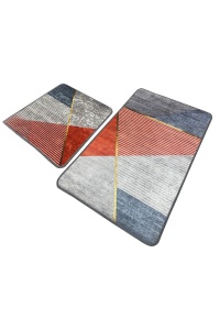 Set covorase baie 2 piese, Classic Style, UnicUtil, Multicolor - Img 2