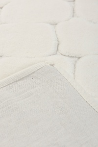 Set covorase baie 2 piese, Comfort Plush, UnicUtil, Ecru, Multicolor - Img 4