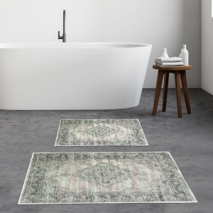 Set covorase baie 2 piese, Modern Look, UnicUtil, Multicolor - Img 1