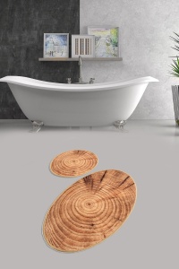 Set covorase baie 2 piese, Modern Look, UnicUtil, Multicolor - Img 3