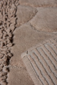 Set covorase baie 2 piese, Sophisticated Texture, UnicUtil, Bej, Multicolor - Img 4