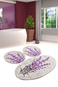 Set covorase baie 3 piese, Premium Feel, UnicUtil, Multicolor