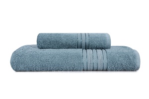 Set de prosoape 2 bucati, Comfort Plush, UnicUtil, Indigo Albastru - Img 2