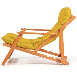 Set Gradina - Masa si Scaune (3 Bucati), Bundle echo, UnicUtil, Culoarea Galben Natural - Img 6