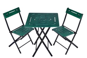 Set Gradina - Masa si Scaune (3 Bucati), Combo ember, UnicUtil, Culoarea Verde Negru - Img 4