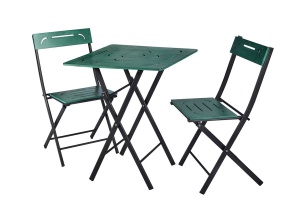 Set Gradina - Masa si Scaune (3 Bucati), Combo ember, UnicUtil, Culoarea Verde Negru - Img 5