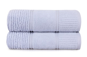 Set prosoape de mana 2 bucati, Premium Feel, UnicUtil, Albastru Deschis - Img 2