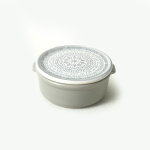 Set recipiente alimentare, 12 piese ceramica (6 boluri, 6 capace), UnicUtil, Spacious Premium, Gri - Img 6
