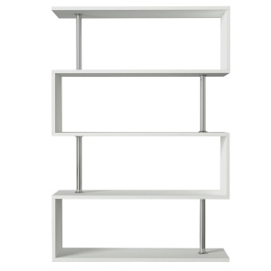 Biblioteca, Geometric Haven, UnicUtil, 90 x 25 x 129 cm, Alb - Img 6