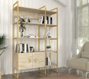 Biblioteca, Golden Edge, UnicUtil, 120 x 39 x 180 cm, Crem - Img 2