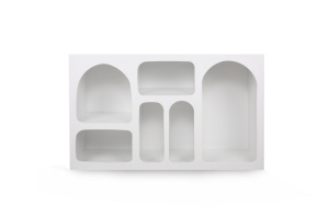 Biblioteca, Timeless Style, UnicUtil, 120 x 37 x 74 cm, Alb - Img 6