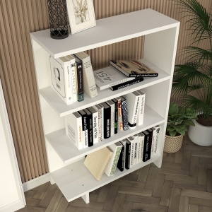 Biblioteca UnicUtil, 61 x 22 x 90 cm, Alb - Img 3