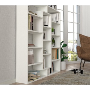 Biblioteca, Zen Space, UnicUtil, 125 x 22 x 135.7 cm, Alb - Img 4