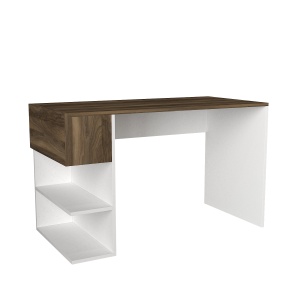 Birou, Clean Lines, UnicUtil, 121.8 x 60 x 73.8 cm, Alb & Maro, UUDESK08 - Img 5