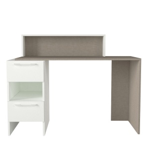 Birou, Creative Desk, UnicUtil, 126.8 x 60 x 97.6 cm, Alb - Textil, UUDESK28 - Img 5