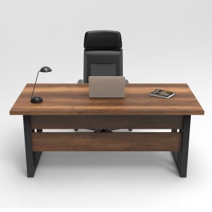 Birou de studiu, Mn01 Ba, UnicUtil, Nuc, Lățime: 180 cm, Înălțime: 73 cm, Adâncime: 90 cm - Img 2