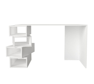 Birou, Geo Space, UnicUtil, 130 x 60 x 75 cm, Alb, UUDESK20 - Img 6
