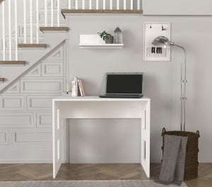 Birou, Minimal Space, UnicUtil, 90 x 45 x 73.8 cm, Alb, UUDESK30 - Img 1