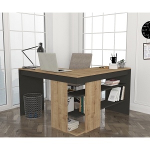 Birou Multifuncțional, Modern Workspace, UnicUtil, 120 x 45 x 73.8 cm, Bardolino-Antracit
