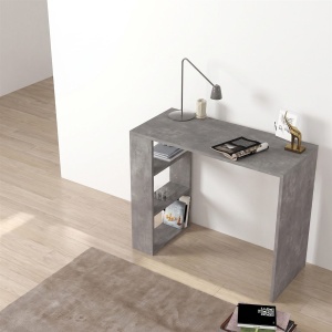 Birou Simplu, Design Modern, UnicUtil, 90 x 40 x 73.8 cm, Gri Beton - Img 4